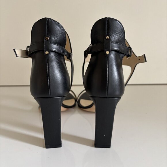 Jimmy Choo Black Leather Heels - Picture 6 of 7